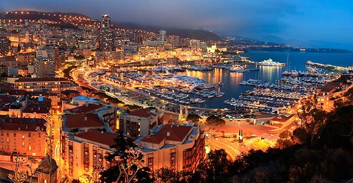 Monaco night view